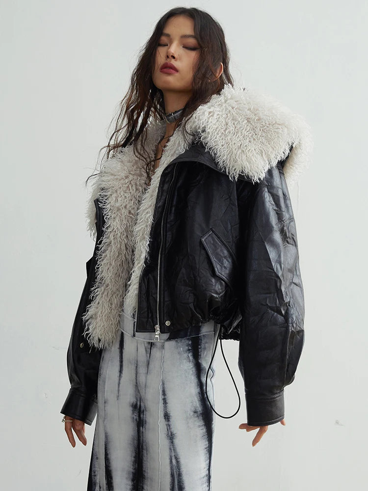 FUR COLLAR JACKET