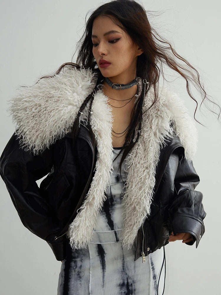 FUR COLLAR JACKET