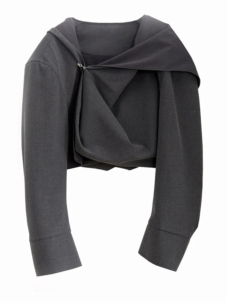 DARK GREY HOODED JACKET