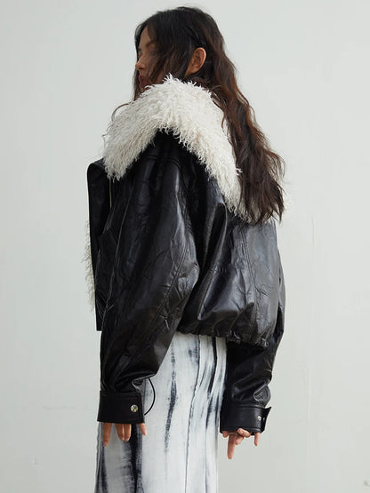 FUR COLLAR JACKET